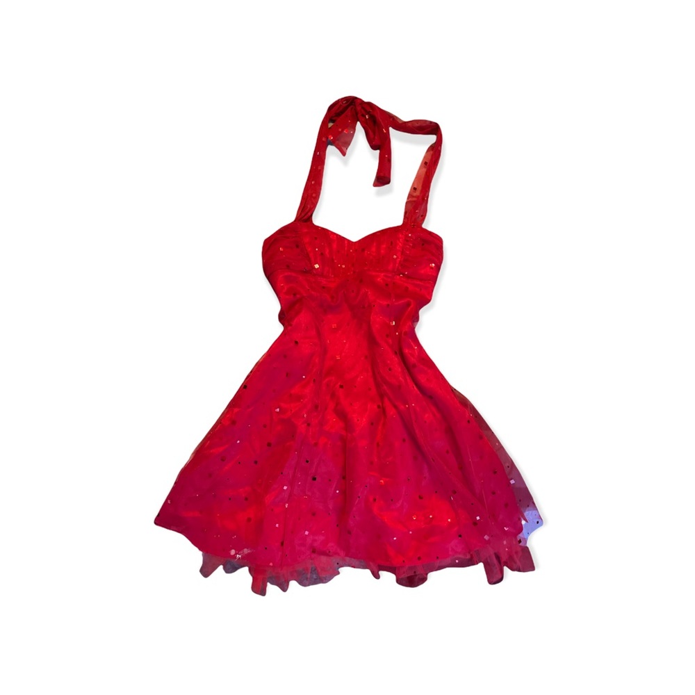 Red Sparkle Dress -size 8